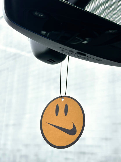 Swoosh Smiley Face Air Freshener